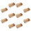 1 Set 10Pcs Bread Packing Boxes Wooden Baking Pans Dried Fruit Plates 1
