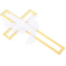 8Pcs Colorful Acrylic Cake Toppers with Cross Design for Party Decor
