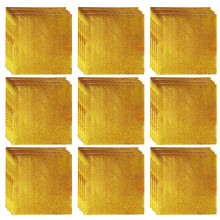600Pièces Papier Aluminium Doré Écologique Pour Emballage Gourmand