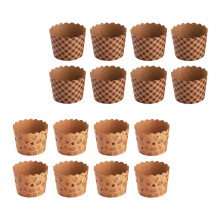 100Pcs Brown Paper Cupcake Holders Greaseproof Cake Cups for Parties