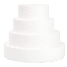 8Pcs White DIY Foam Cake Models Reusable Party Decorating Accessories