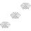 3Pcs Black Round Cooling Rack Wire Steamer for Cake Pizza & Bbq 2