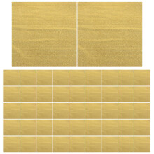 5pcs Natural Edge Coasters Square Stone Cup Mats For Kitchen Bar Home Anti-Scratch Tabletop Drink Protectors And Rustic Tea Accessories