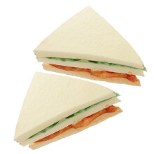2pcs Artificial Sandwich Bread Props for Food Display Photography