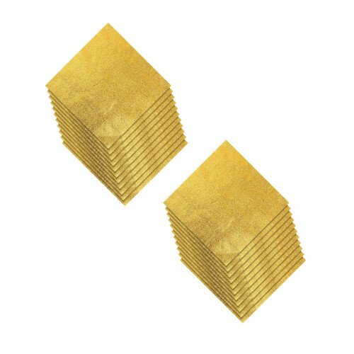 200Pcs Golden Foil Candy Wraps with Decorative Texture for Chocolate 1