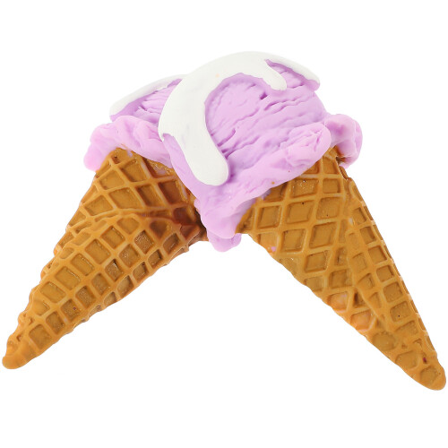 2Pcs Multicolor Resin Fake Ice Cream Cone Decorative Display Model Toy