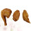 3 unidades de alimento simulado decorativo de frango 3