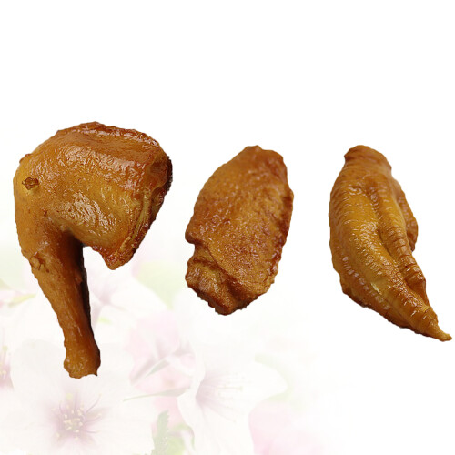 3 unidades de alimento simulado decorativo de frango 2