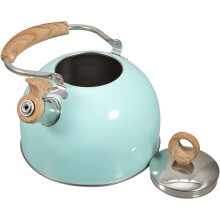 2Pcs Convenient Blue Boiling Kettle Stainless Steel Pot for Home
