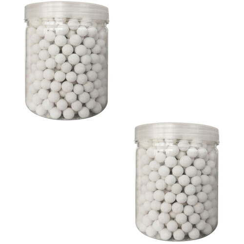 2Pcs Heat Resistant Ceramic Pie Weights Baking Beans White Stoneware 1