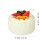 5Pièces Décor Gâteaux Factices PVC Blanc Pour Boutique Et Table 2