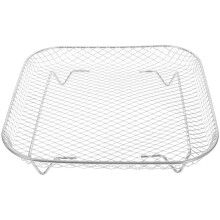 2Pcs Durable Stainless Steel Square Air Fryer Rack for Oven Bbq Use