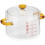 3Pièces Casserole En Verre Transparent Stable Pour Cuisson Maison 3
