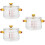 3Pièces Casserole En Verre Transparent Stable Pour Cuisson Maison 7