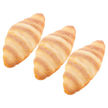 9Pcs Artificial Bread Loaf PU Orange for Photo Prop and Display