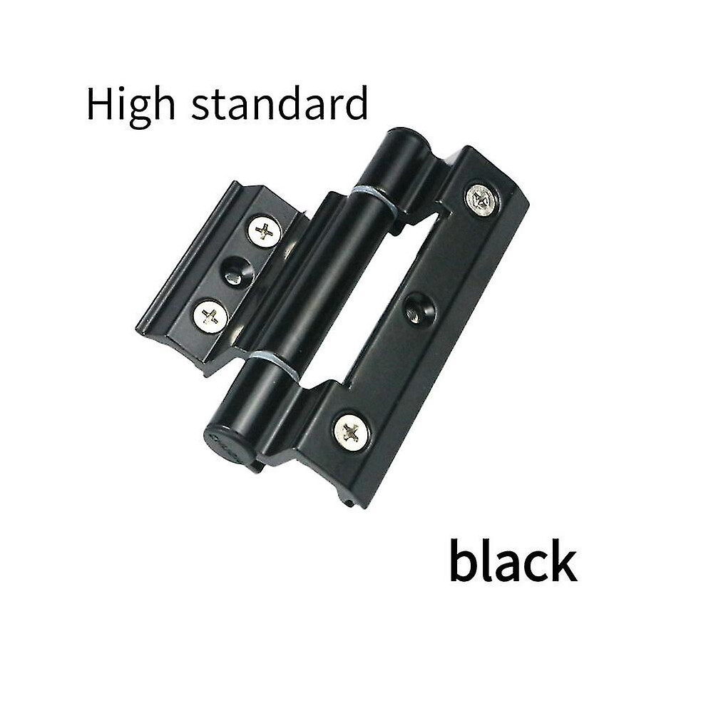 100Mm Door And Window Hinges, Aluminium Alloy Heavy Duty Rust-Resistant, Smooth Silent Operation For Interior Exterior Use Black 6901508263253