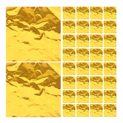 200Pcs Square Foil Candy Wrappers For Chocolate And Sweets Packaging