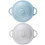 2pcs small ceramic food bowl with double handles for kitchen use 1