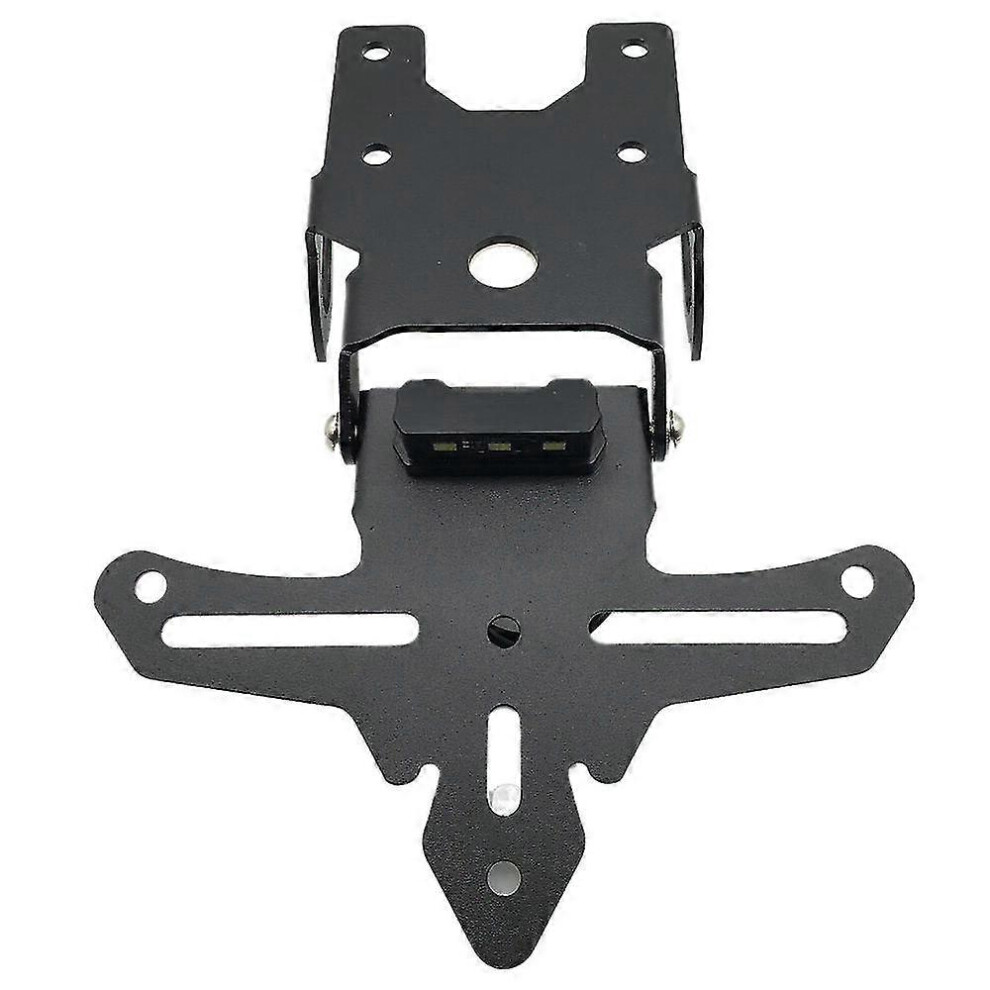 Motorcycle Rear Licence Plate Bracket With Led Tail Compatible With Yamaha Xsr155, Aluminium Alloy Bracket Holder Light/Black 6901508276185