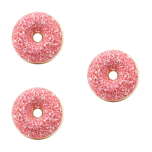 3Pcs Artificial Cake Red PU Simulation Fake Food Model for Display 1