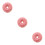 3Pcs Artificial Cake Red PU Simulation Fake Food Model for Display 3