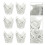 150Pcs White Paper Baking Cups Cupcake Liners Easy Demould Home Use 2