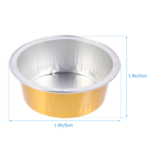 10 unidades de recipiente de aluminio para derretir cera 1