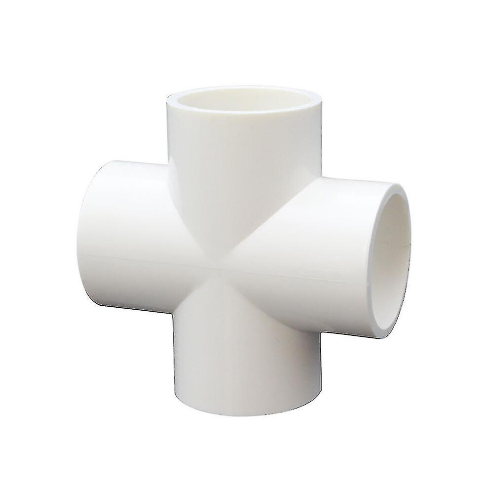 Pvc Four-Way Connectors 20Mm 10 Pack, Impact-Resistant Pipe Fittings For Diy Greenhouse Frame Furniture Shelving 6901508289949