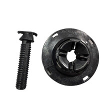 Kit de tornillos de montaje para el soporte de la rueda de repuesto compatible con Peugeot 3008 (2008), ABS negro.