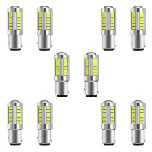 Lampadina LED 1157 compatibile con 1157 2057 BAY15D, 33 chip SMD 5730, 360 per luci stop e frecce
