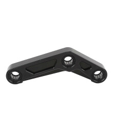 Achterste Verlagingsschakel compatibel met Yamaha MT-07 FZ-07 XSR700 YZF-R7, Zwart Metaal Legeering