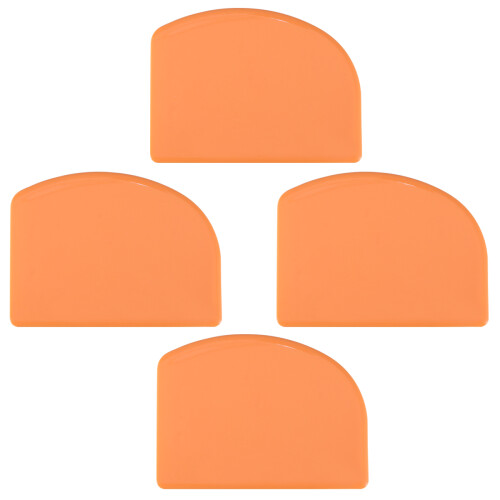 4Pcs Cream Scraper Cake Baking Tool Kitchen Accessories Orange