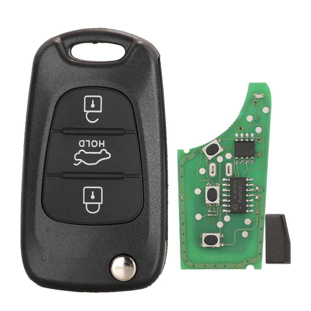 Sedan 3 Buttons Folding Remote Control Car Key 95430-1X000/1M250 433Mhz Fsk Id46 Chip For Kia Forte 2010-2013 6935161687187