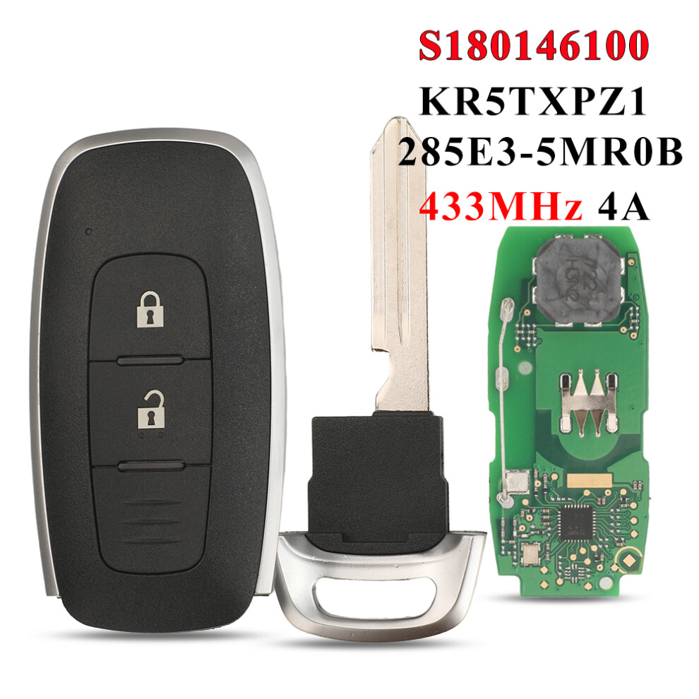 S180146100 For Nissan Kicks X-Trail Rogue Ariya 2023 2024 Car Smart Key Card 4A Chip 433Mhz Kr5txpz1 285E3-5Mr0b 6935161687149