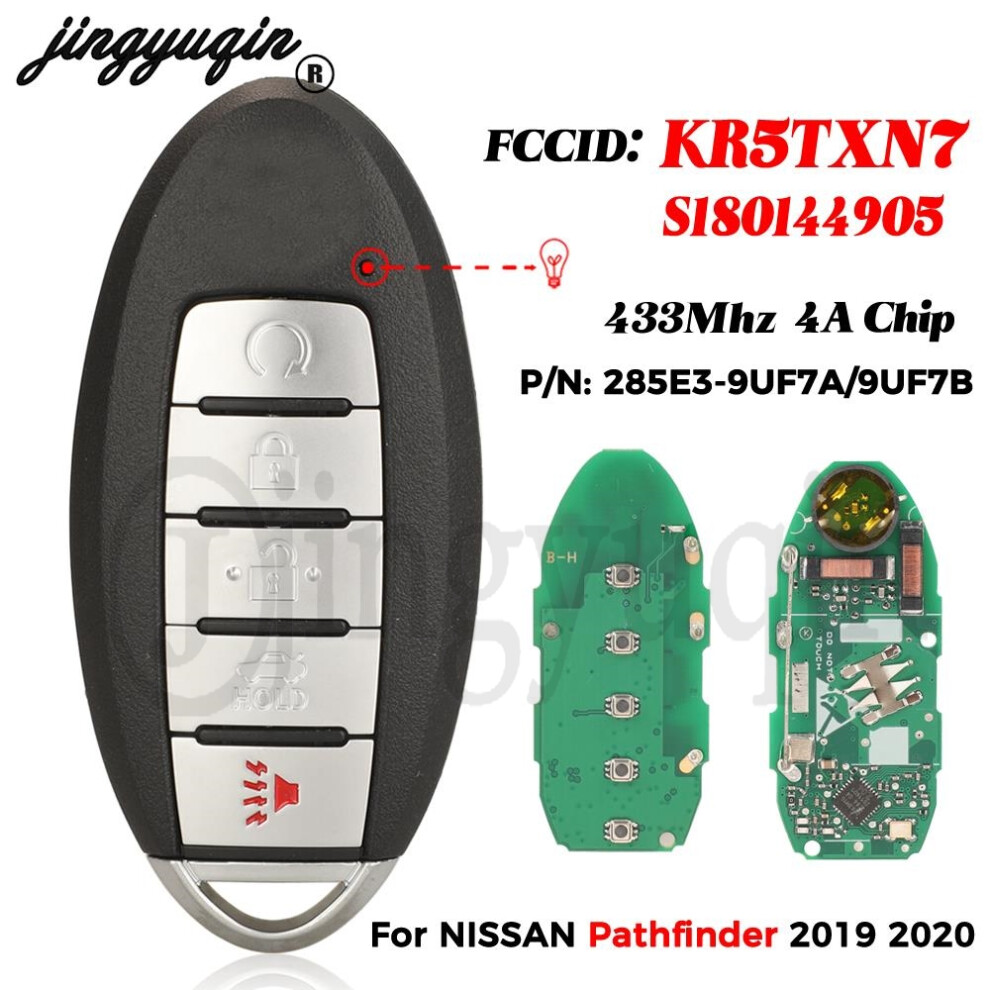 S180144905 Kr5txn7 Smart Remote Key 433Mhz 4A Chip Pcf7938x For Nissan Pathfinder 2019-2020 Fob 285E3-9Uf7b 9Uf7a 6935161687132