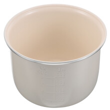 3Pcs White Ceramic Glaze Rice Cooker Pot Nonstick Insert for Home Use