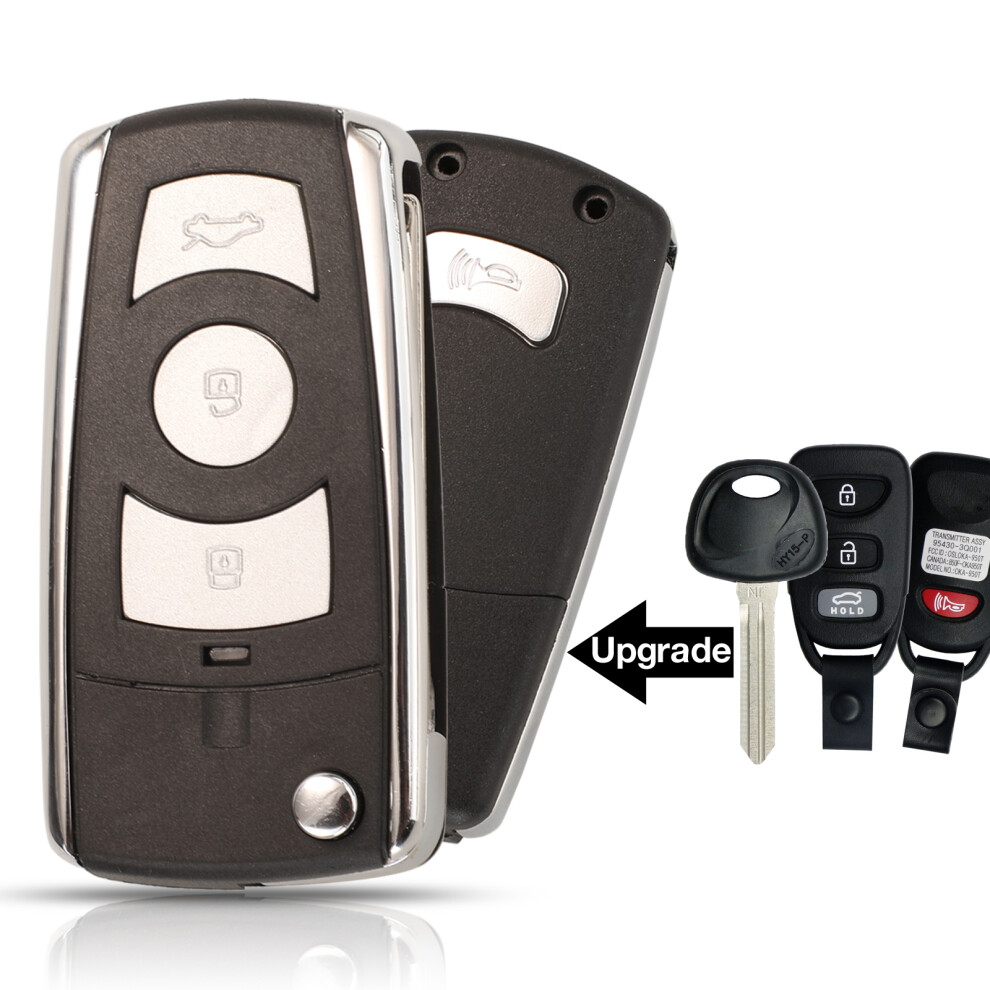 Remote Folding Car Key Shell Cover Case Modified For Sonata Nf Elantra Santa Fe Ix35 For Kia Optima Sportage Sedona 6935161685992
