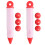 2Sets Red Silicone Cake Decorating Pens Flexible Cream Writing Tools 1