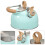 2Pcs Convenient Blue Boiling Kettle Stainless Steel Pot for Home 10