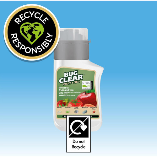 BugClear Fruit & Veg 210ml Concentrate - Organic Plant Based Aphid & Mite Killer 1