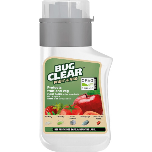 BugClear Fruit & Veg 210ml Concentrate - Organic Plant Based Aphid & Mite Killer