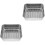 2Sets Multifunctional Silver Stainless Steel Baking Tray with Net Rack 7