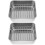 2Sets Multifunctional Silver Stainless Steel Baking Tray with Net Rack 9