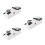 3Pièces Affûteur Couteaux Électrique Portable Blanc Avec Charge USB 5