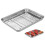 2 Piezas Bandeja Hornear Rectangular Acero Inoxidable 26X20X2,5 Cm 10