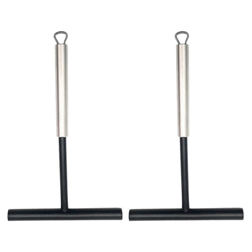 2Pcs Convenient Crepe Tools Assorted Colors T-Shaped Pancake Spreaders