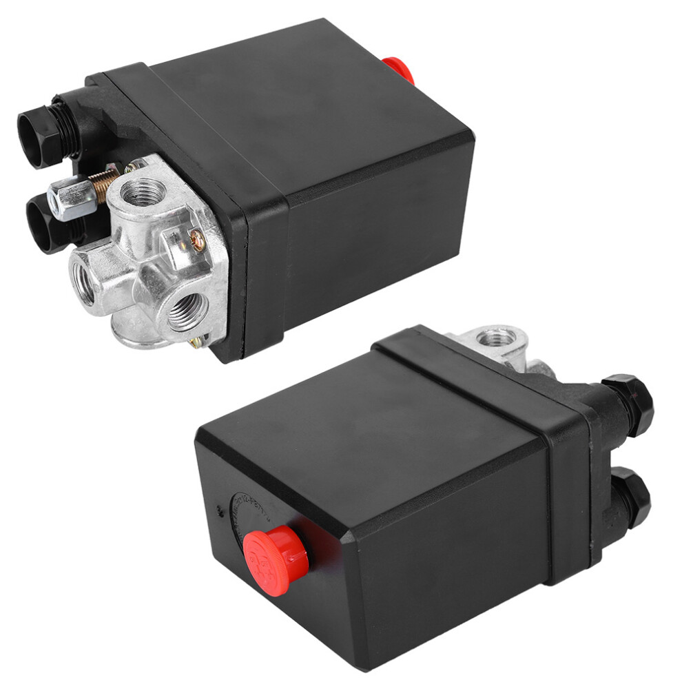 Air Pressure Auto Switch 3-Phase 380V 8Kg G1/4In Black 9321392502974