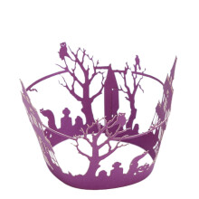 100Pcs Purple Cupcake Liners Decorative Sleeves for Cakes and Sweets