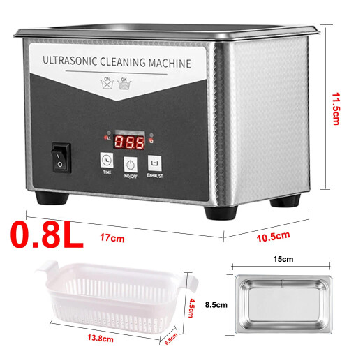 2.0L Digital Ultrasonic Cleaner Ultra Sonic Bath Cleaning Heater Timer 1