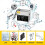 2.0L Digital Ultrasonic Cleaner Ultra Sonic Bath Cleaning Heater Timer 8
